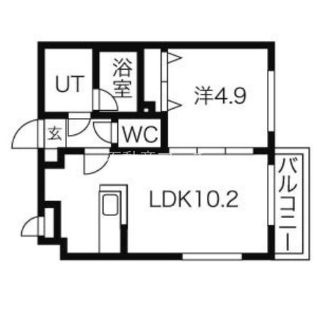 環状通東駅 徒歩5分 3階の物件間取画像